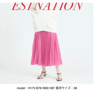 エストネーション(ESTNATION)のESTNATION シアープリーツスカート(ロングスカート)