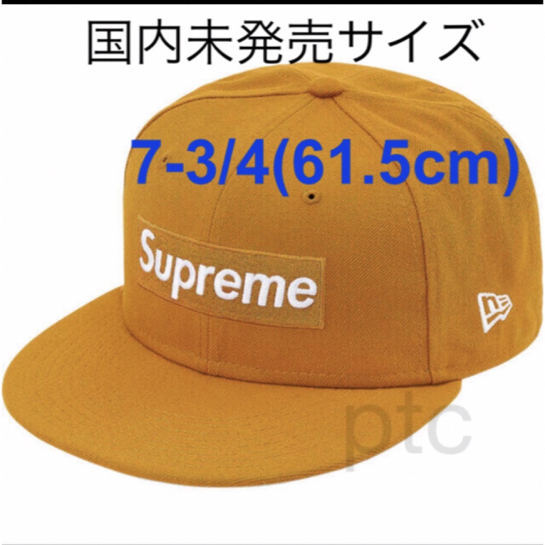 Supreme Champions Box Logo New Era Wheatキャップ