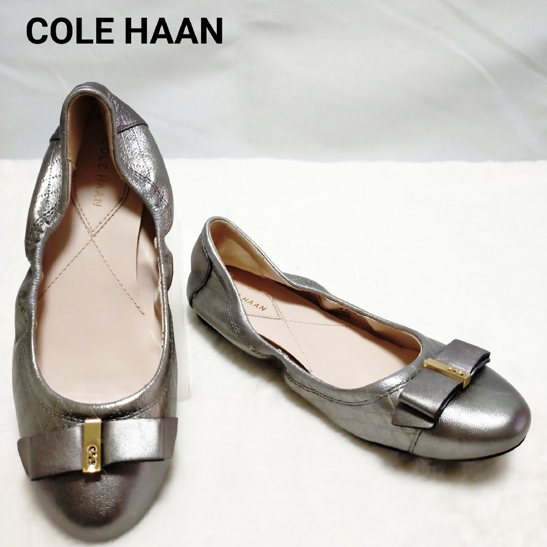 COLE HAAN コールハーン リボン フラット パンプス23.5cm | フリマアプリ ラクマ