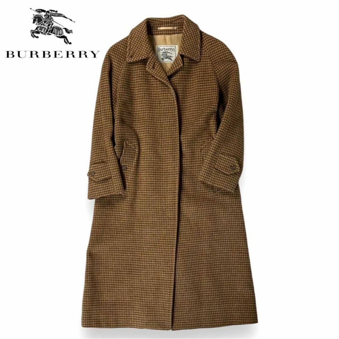 レビュー高評価の商品! 【希少品】Burberry ウール 白タグ アルパカ バーバリー(BURBERRY) Max 千鳥格子ロングコート - 白タグ 美品 ジャケット/アウター レビュー高評価の商品! 【希少品】Burberry ウール 白タグ アルパカ バーバリー(BURBERRY) Max 千鳥格子ロングコート - 白タグ 美品 ジャケット/アウター