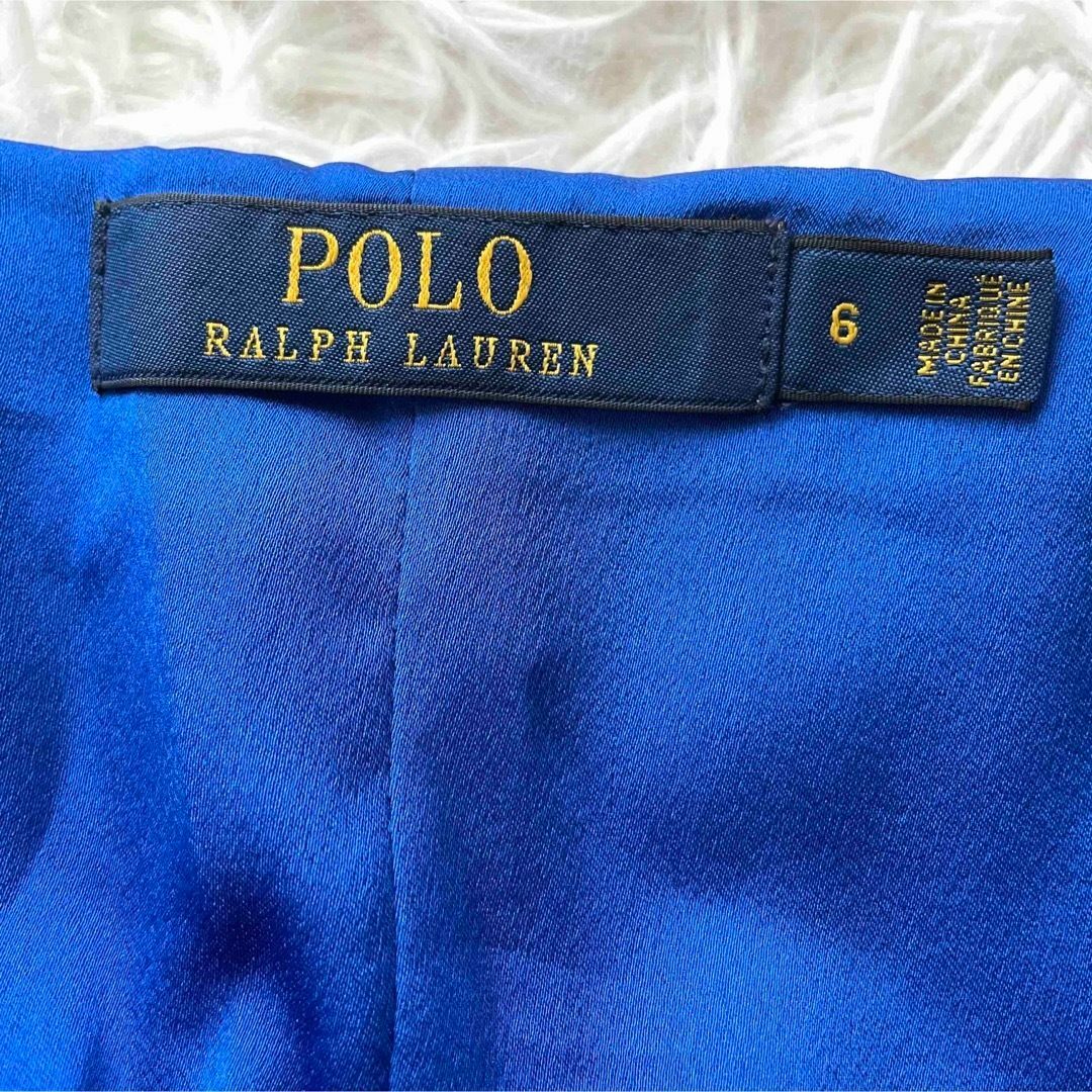 POLO RALPH LAUREN(ポロラルフローレン)の【大きいサイズ】ポロラルフローレン　ノースリーブフレアワンピース　ギャザー レディースのワンピース(ひざ丈ワンピース)の商品写真