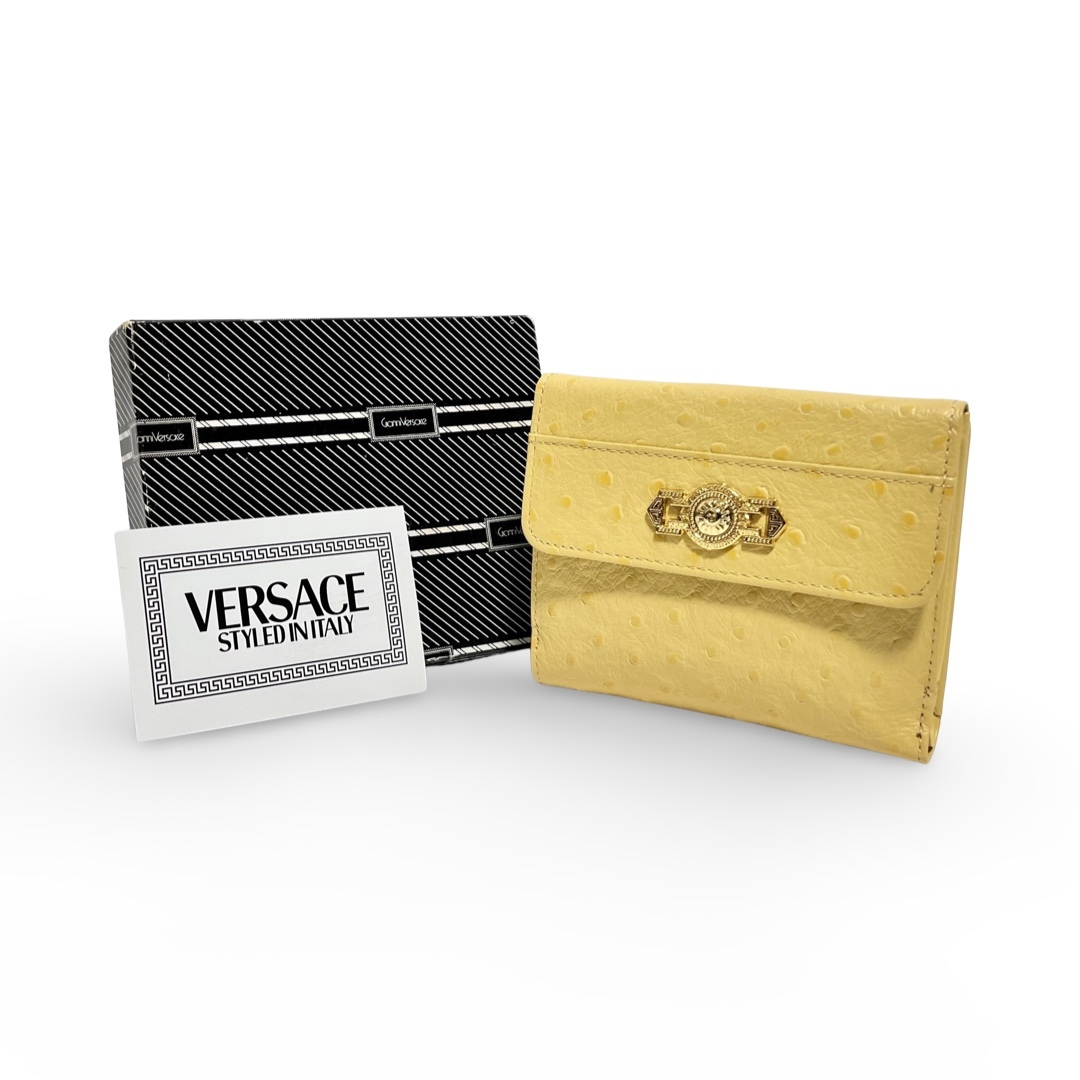 GIANNI VERSACE ジャンニヴェルサーチ サンバースト 型押し 二 GIANNI VERSACE ジャンニヴェルサーチ サンバースト 型押し 二