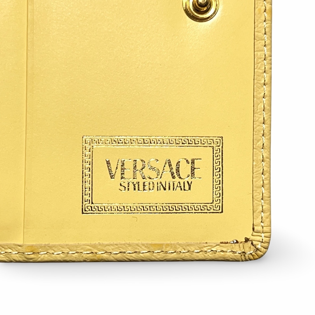GIANNI VERSACE ジャンニヴェルサーチ サンバースト 型押し 二 GIANNI VERSACE ジャンニヴェルサーチ サンバースト 型押し 二