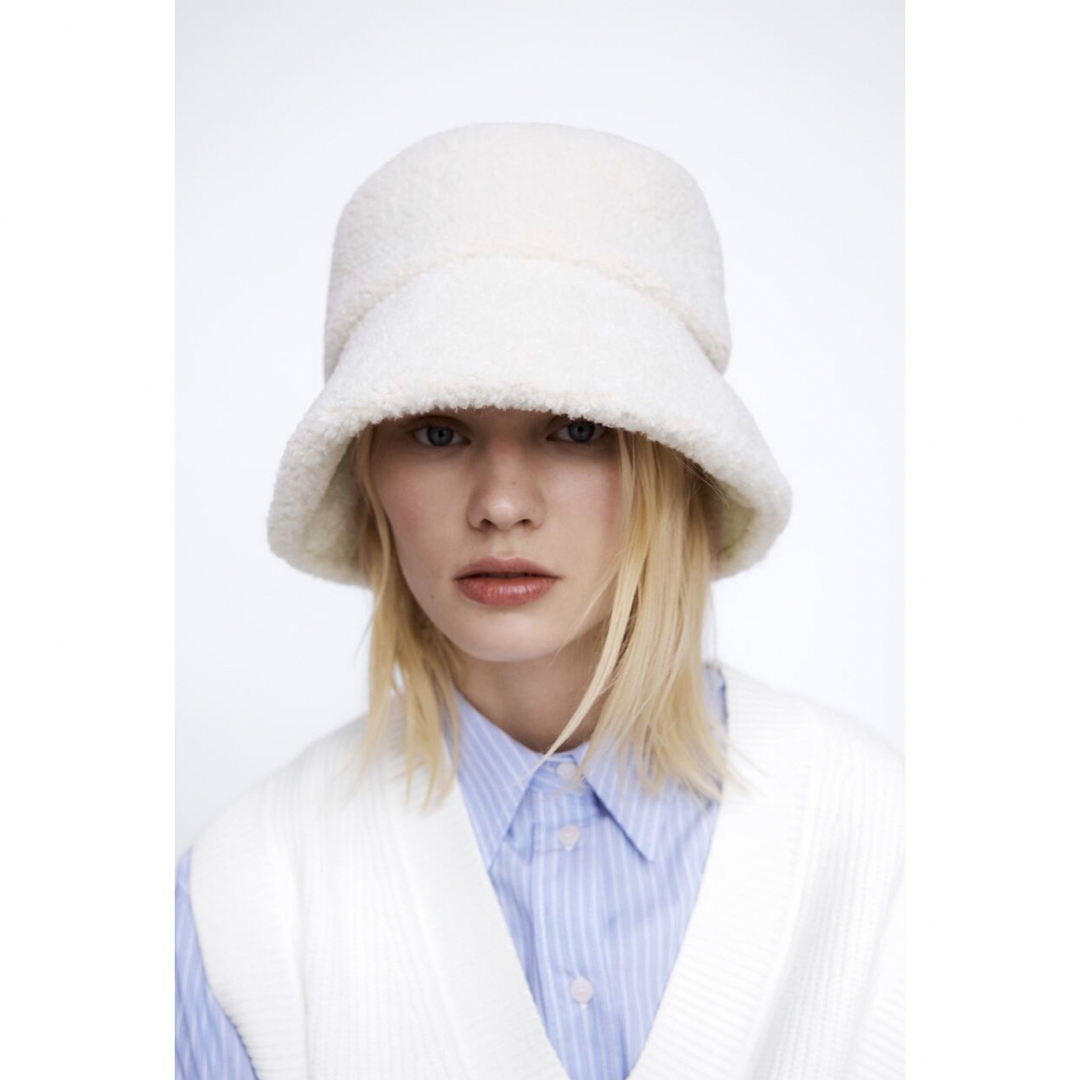 ZARA フェイクシアリングバケットハット | フリマアプリ ラクマ ZARA フェイクシアリングバケットハット | フリマアプリ ラクマ