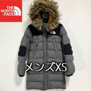 ノースフェイス(THE NORTH FACE) 白 ダウンジャケット(メンズ)(ファー