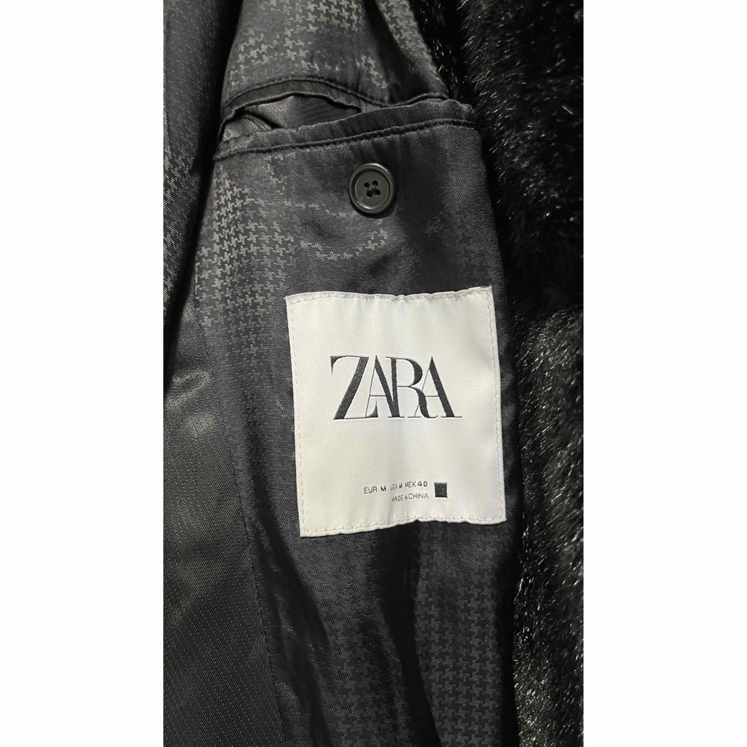 ZARA(ザラ)の655. ZARA フェイクファーロングコート レディースのジャケット/アウター(毛皮/ファーコート)の商品写真