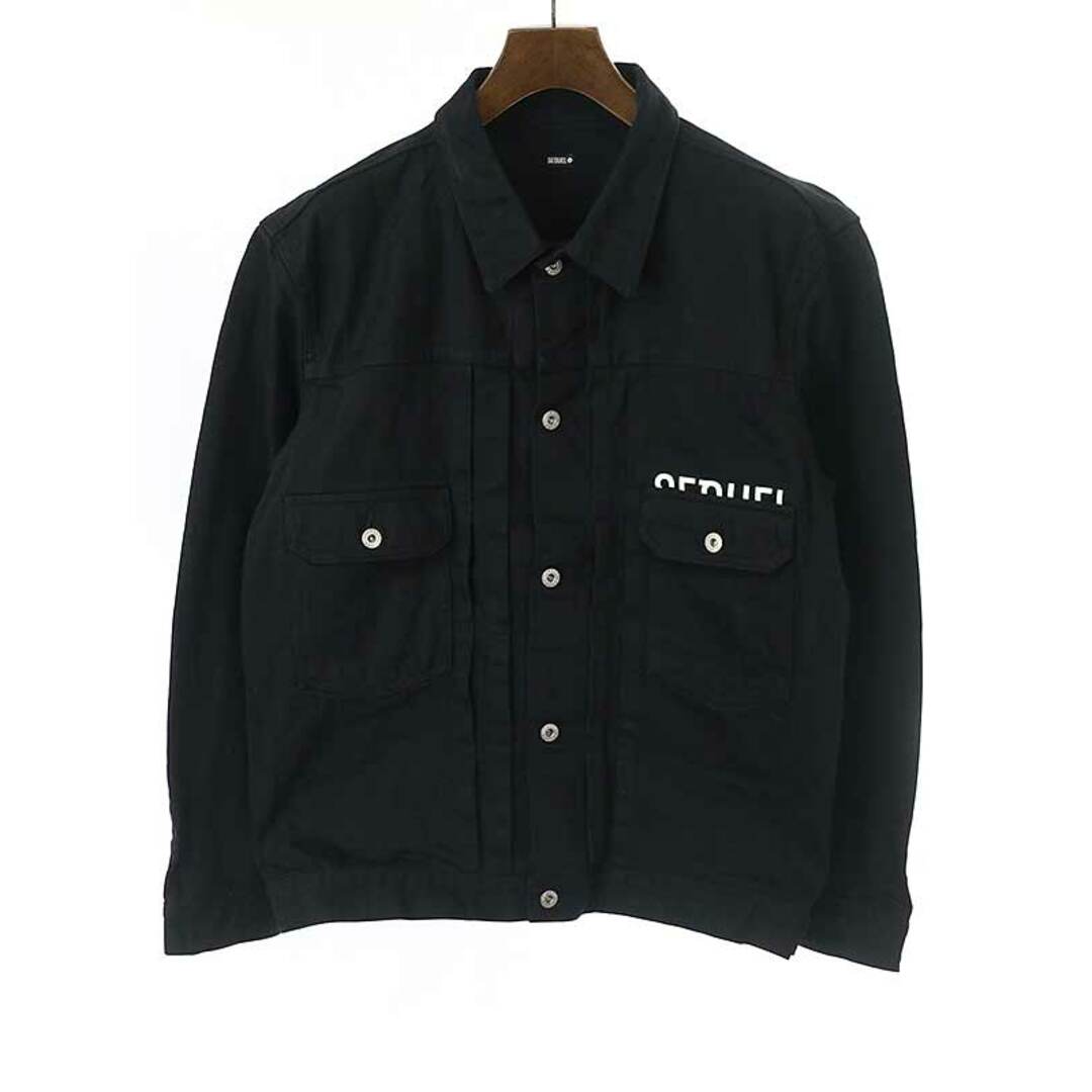 SEQUEL シークエル 22SS BLACK DENIM JACKET デニムジャケット ブラック L新古品使用感の無い新品同様品Ａ