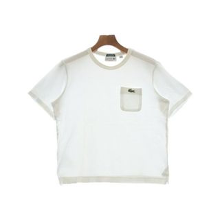 ラコステ(LACOSTE)のLACOSTE ラコステ Tシャツ・カットソー 2(S位) 白 【古着】【中古】(Tシャツ/カットソー(半袖/袖なし))