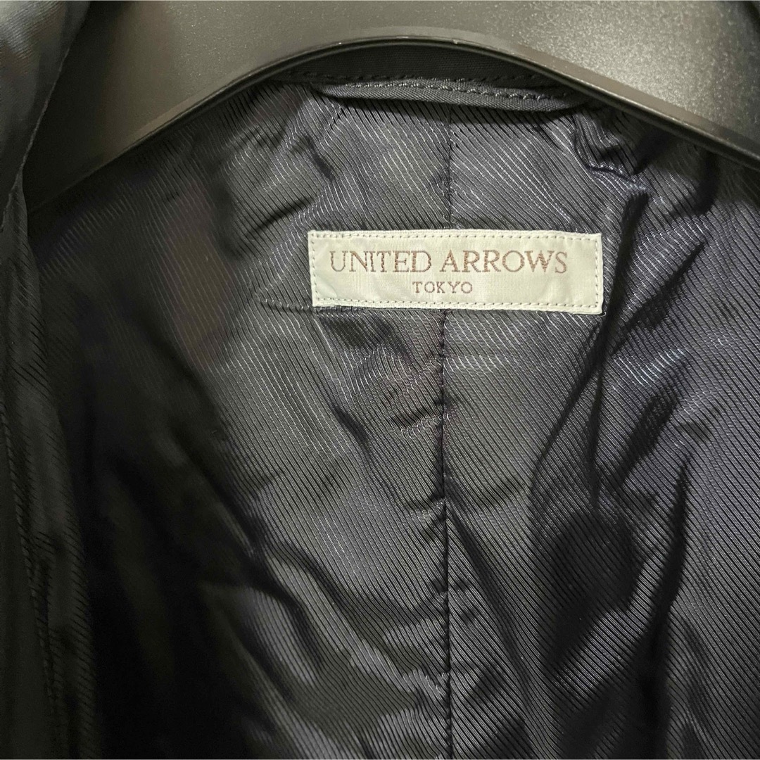 UNITED ARROWS(ユナイテッドアローズ)のUNITED ARROWS TOKYO ステンカラーコート ブラック メンズのジャケット/アウター(ステンカラーコート)の商品写真