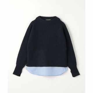 アデイインザライフ(a day in the life)の【NAVY】リブ ボトルネックニット + インナー -ハンドウォッシャブル- -セットアイテム-<A DAY IN THE LIFE>(ニット/セーター)