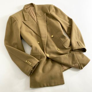 クリスチャンディオール(Christian Dior)の72L5《美品》Christian Dior クリスチャンディオール CDロゴボタン ダブルブレスト テーラードジャケット ブレザー AB-7(L相当) ヴィンテージ ゴールドボタン メンズ(テーラードジャケット)