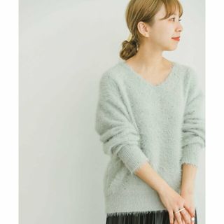 アーバンリサーチアイテムズ(URBAN RESEARCH ITEMS)の【S.GRY】スパンコールVネックニット(ニット/セーター)