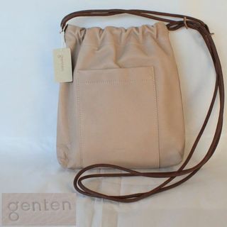 ゲンテン(genten)のgenten ゲンテン＊未使用＊ サスティナブル巾着2 ショルダー タグ付き(ショルダーバッグ)