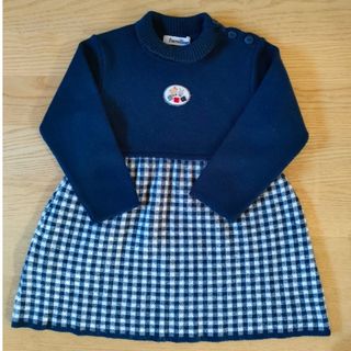 キッズ服女の子用(90cm~)familiar ニット　ワンピース　100