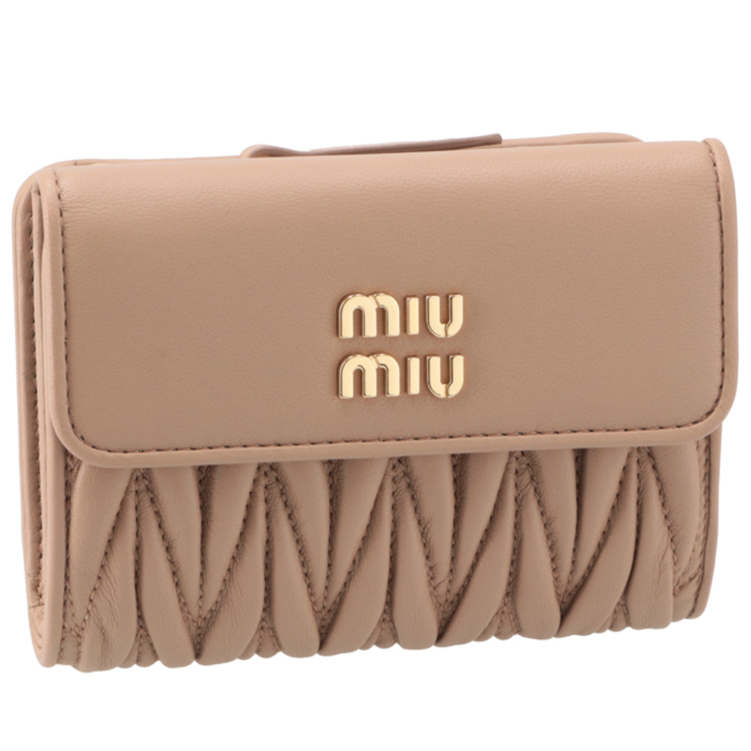 ミュウミュウ MIU MIU 財布 二つ折り マテラッセ 折りたたみ 5ML002 2FPP 7705ML0022FPP770素材