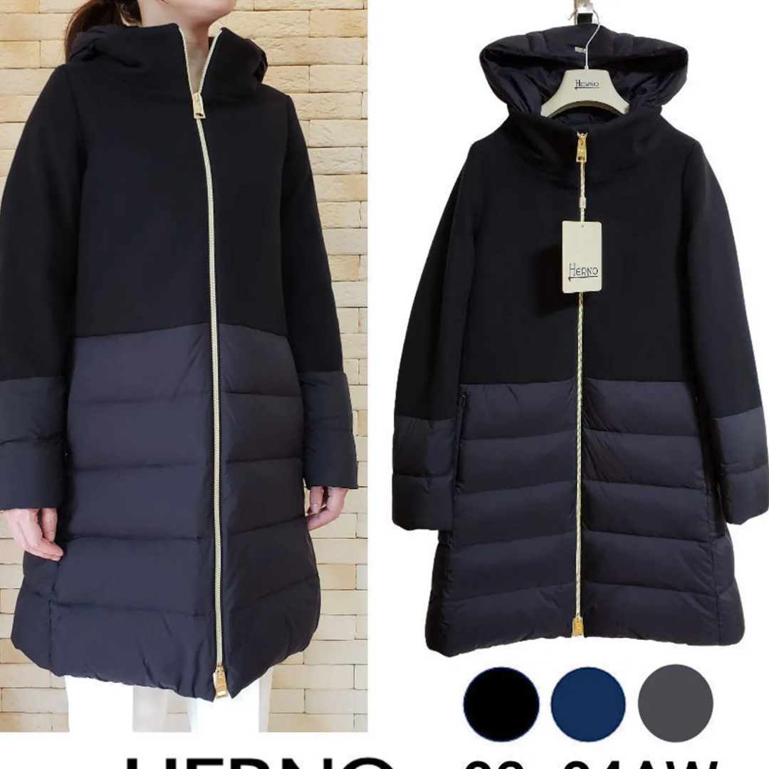 HERNO(ヘルノ)のしー様専用HERNOダウンコート美品 レディースのジャケット/アウター(ダウンコート)の商品写真