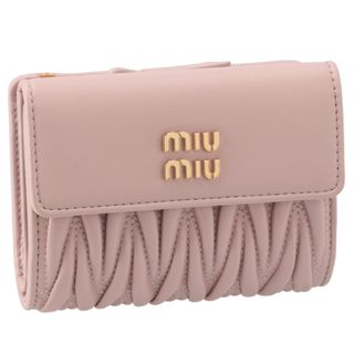 ミュウミュウ(miumiu)のミュウミュウ MIU MIU 財布 二つ折り マテラッセ 折りたたみ 5ML002 2FPP E18(財布)