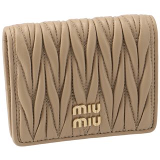 ミュウミュウ(miumiu)のミュウミュウ MIU MIU 財布 二つ折り マテラッセ ミニ財布 ダイヤキルティング 5MV204 2FPP 036(財布)