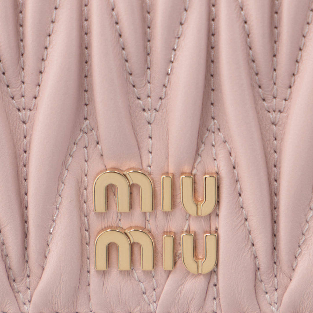 MIU MIU - ミュウミュウ MIU MIU 財布 二つ折り マテラッセ ミニ MIU MIU - ミュウミュウ MIU MIU 財布 二つ折り マテラッセ ミニ