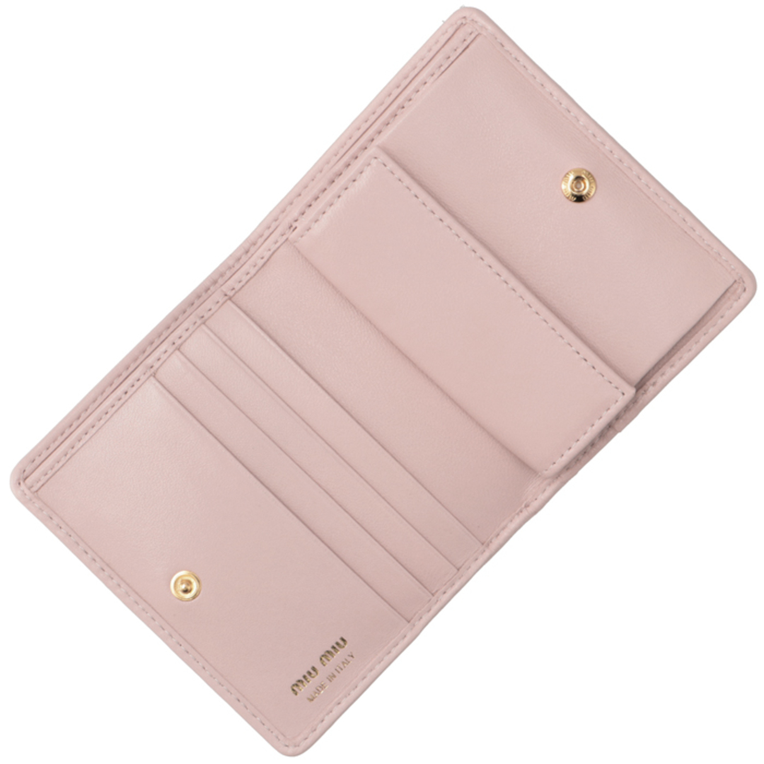 MIU MIU - ミュウミュウ MIU MIU 財布 二つ折り マテラッセ ミニ MIU MIU - ミュウミュウ MIU MIU 財布 二つ折り マテラッセ ミニ