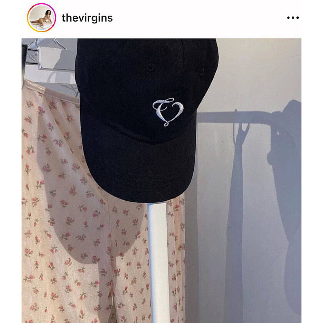 the Virgins(ザヴァージンズ)の新品タグ付き未使用品❤︎theVirgins❤︎heart logo cap❤︎ レディースの帽子(キャップ)の商品写真