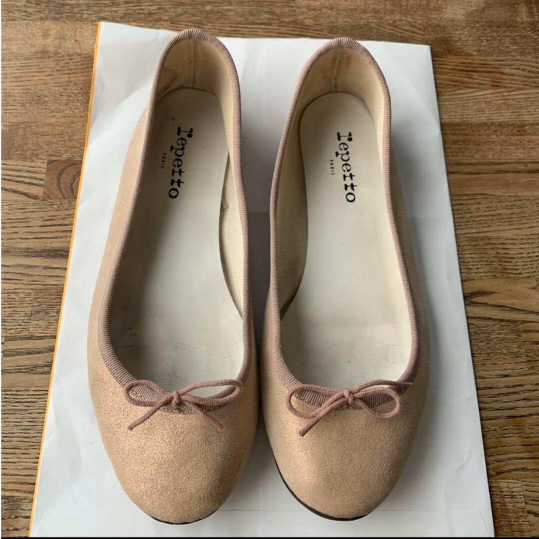 人気No.1 バレエシューズ 美品　レペット　repetto　バレエシューズ　パンプス　24.5 美品 39.5 靴/シューズ