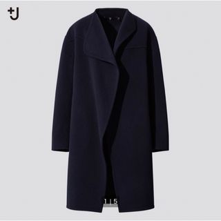 ユニクロ(UNIQLO)の新品タグ付き　ユニクロ +J カシミヤブレンドノーカラーコート(チェスターコート)