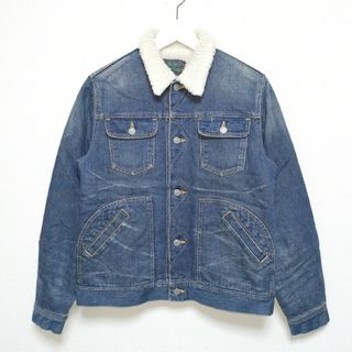 定価7.6万 R.H.VINTAGE ロゴパッチ デニムジャケット Gジャン 1肩幅約40㎝