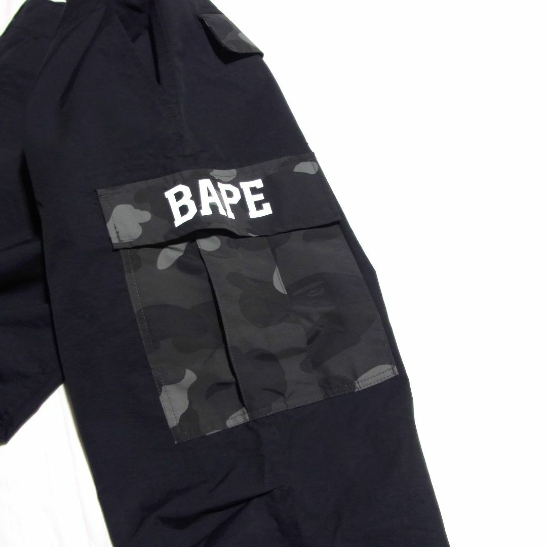 A BATHING APE(アベイシングエイプ)のA BATHING APE エイプ カモ 切替 ナイロン カーゴパンツ BAPE メンズのパンツ(ワークパンツ/カーゴパンツ)の商品写真