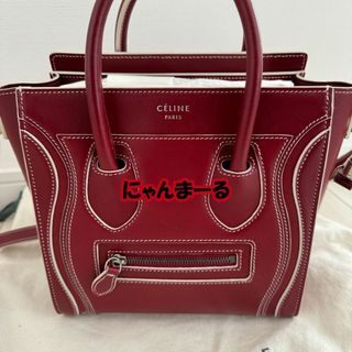 セリーヌ(celine)の【値下げ×】 セリーヌ ナノ ラゲージ 赤(ショルダーバッグ)