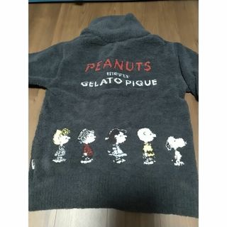 ジェラートピケ(gelato pique)のジェラートピケ PEANUTS オールスターズカーディガン　M-L(ルームウェア)