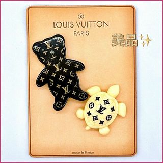 ルイヴィトン(LOUIS VUITTON)の【美品】ルイヴィトンM64939 ブロッシュ ヌヌールス  ブローチ　ブランド(ブローチ/コサージュ)