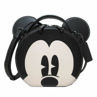 コーチ(COACH)の【新品】コーチ バッグ ショルダーバッグ COACH X DISNEY  コーチ×ディズニー ミッキー イアバッグ フェイスデザイン 2WAY 斜め掛け CM840 QB/M2(ブラック×マルチカラー) コラボ商品 アウトレット レディース(ショルダーバッグ)