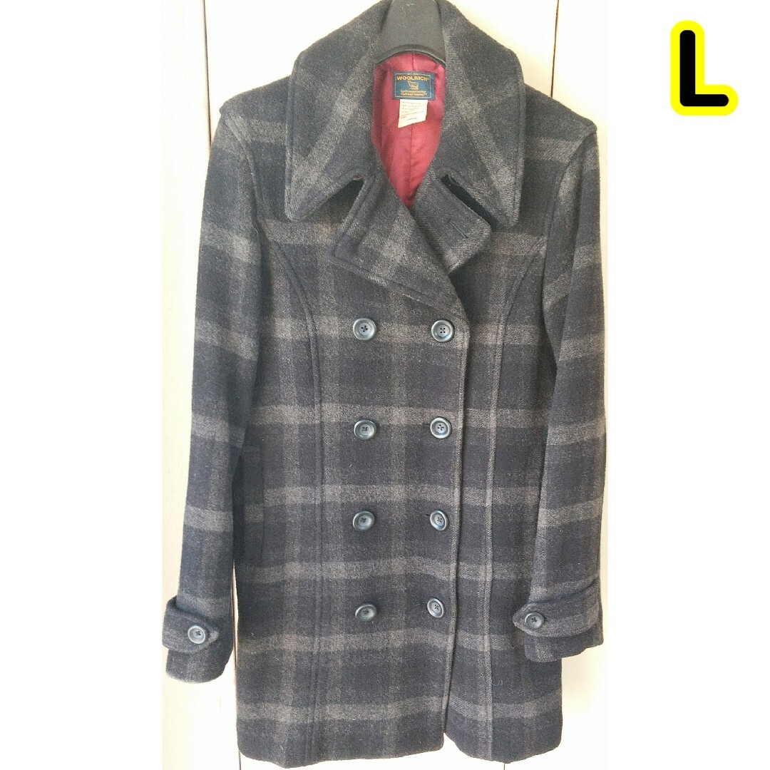 WOOLRICH - Lサイズ WOOLRICH ロング丈 Pコート ダブル ウール WOOLRICH - Lサイズ WOOLRICH ロング丈 Pコート ダブル ウール