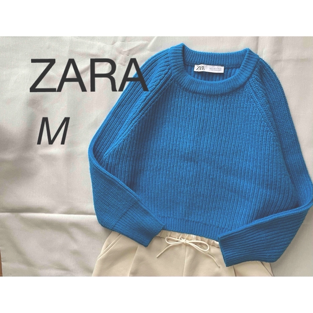 ZARA(ザラ)のZARA ラグランニット M レディースのトップス(ニット/セーター)の商品写真