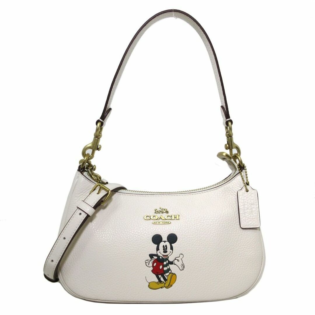 約縦【新品】コーチ バッグ ショルダーバッグ COACH X DISNEY コーチ × ディズニー ミッキー テリー ショルダー 2WAY 斜め掛け CM859 B4CAH(チョーク×マルチカラー)コラボ商品 アウトレット レディース