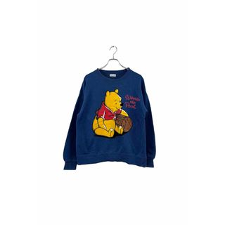 DIA CLUB Winnie the Pooh sweat ダイアクラブ スウェット プーさん ブルー ディスニー トップス ヴィンテージ 6(スウェット)