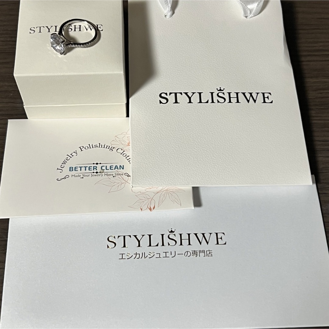 stylishwe スタイリッシュウェ 4ct シルバーリング 美品 レディースのアクセサリー(リング(指輪))の商品写真