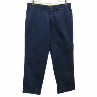 ディッキーズ(Dickies)のディッキーズ ナチュラルスタンス リーブル コラボ ワークパンツ W27 ネイビー Dickies natural stance libre レディース 【中古】  【231208】(ショートパンツ)