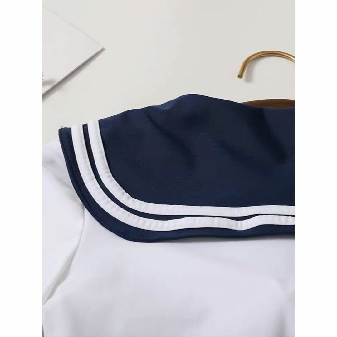 新品【水着】　清楚セーラー服　水泳　プール　Mサイズ　学生　生徒　制服　温泉 エンタメ/ホビーのコスプレ(衣装)の商品写真