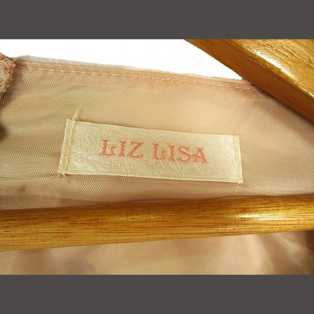 LIZ LISA(リズリサ)のLIZ LISA ワンピース 丸首 七分袖 花柄 フリース生地 ひざ丈 F レディースのワンピース(ひざ丈ワンピース)の商品写真