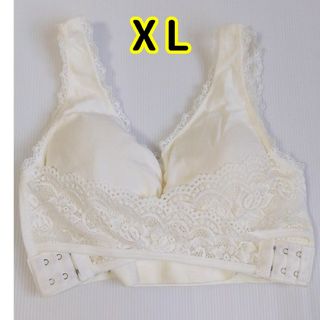 XLサイズ 育乳ナイトブラ 白 ハーフトップ スポーツ 大きいサイズ 新品 LL(ブラ)