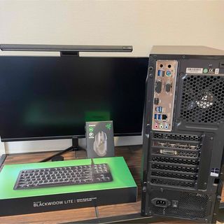 ゲーミングpcセット　動作確認済み　pc・モニター・キーボード・マウス・ライト(その他)