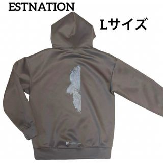 エストネーション(ESTNATION)のESTNATION FFF プリントスウェットパーカー　Lサイズ(パーカー)