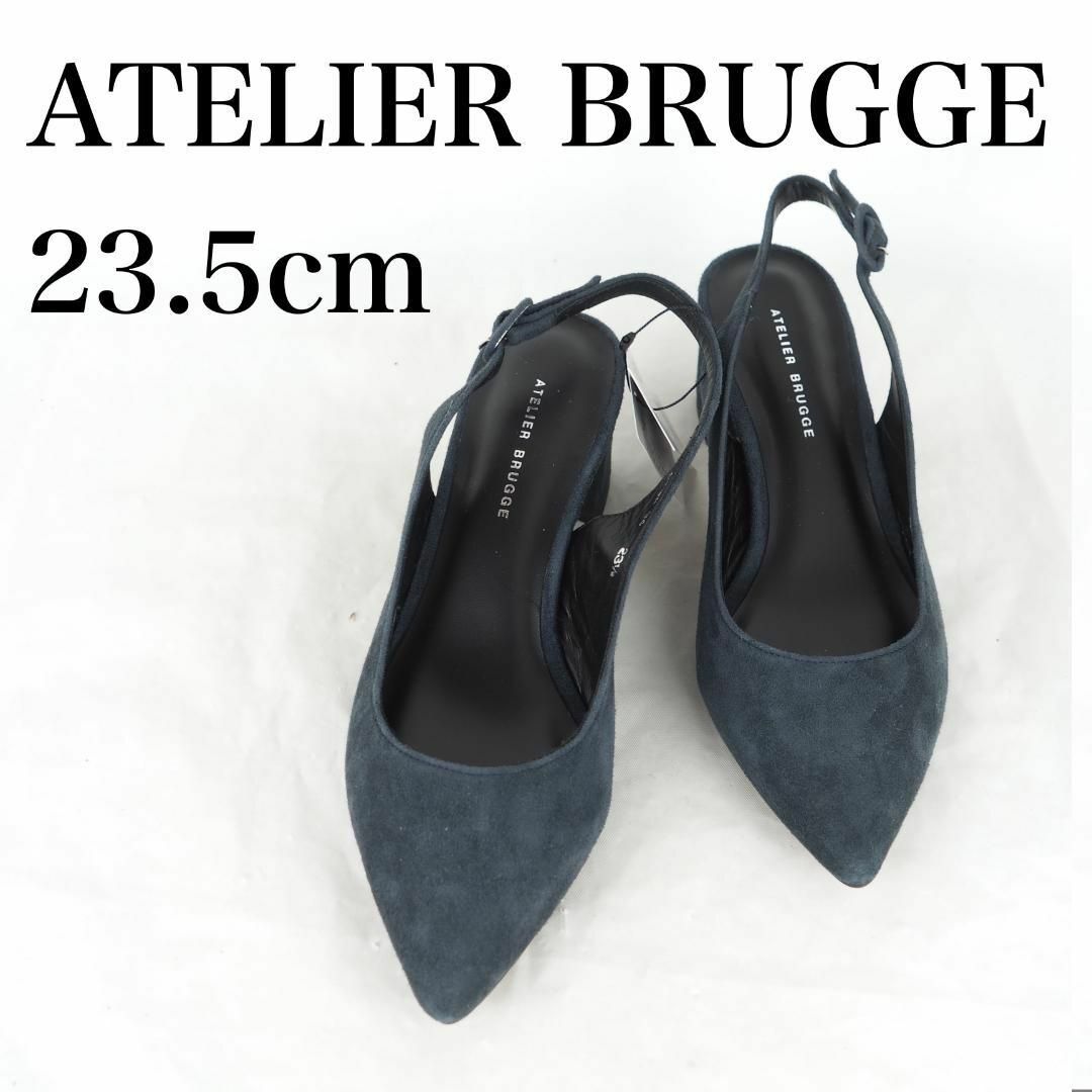 235cmヒール高さATELIER BRUGGE*バックストラップパンプス*23.5cm ...