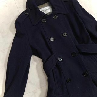 Max Mara - 美品 マックスマーラ カシミヤ混 ダブルブレストロング
