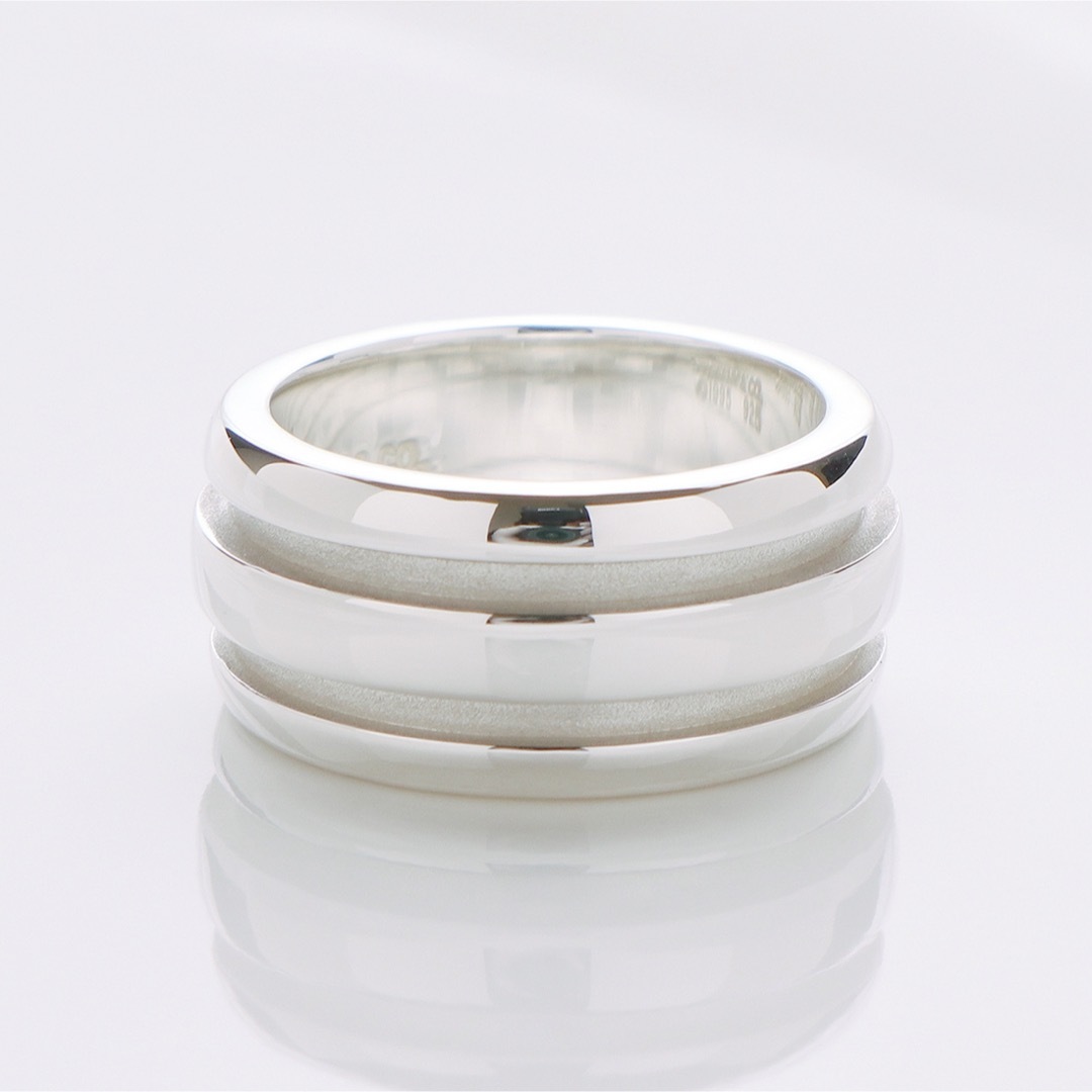 Tiffany & Co.(ティファニー)の極美品 ティファニー グルーブド ダブルライン リング 925 指輪 8.5号 レディースのアクセサリー(リング(指輪))の商品写真