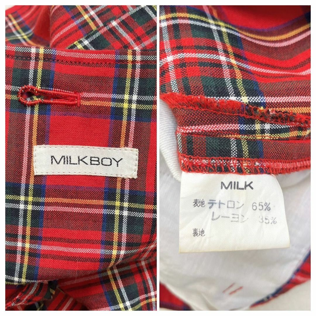 MILKBOY(ミルクボーイ)の[ 美品 希少 ] MILKBOY ミルクボーイ パンツ チェック ドッキング レディースのパンツ(その他)の商品写真