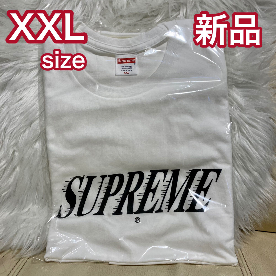 シュプリーム　スラップショットロゴプリント　Tシャツ　XXL 3L ホワイト　白