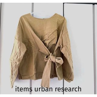 アーバンリサーチアイテムズ(URBAN RESEARCH ITEMS)のアイテムズ　アーバンリサーチ　前結び　起毛ブラウス(シャツ/ブラウス(長袖/七分))